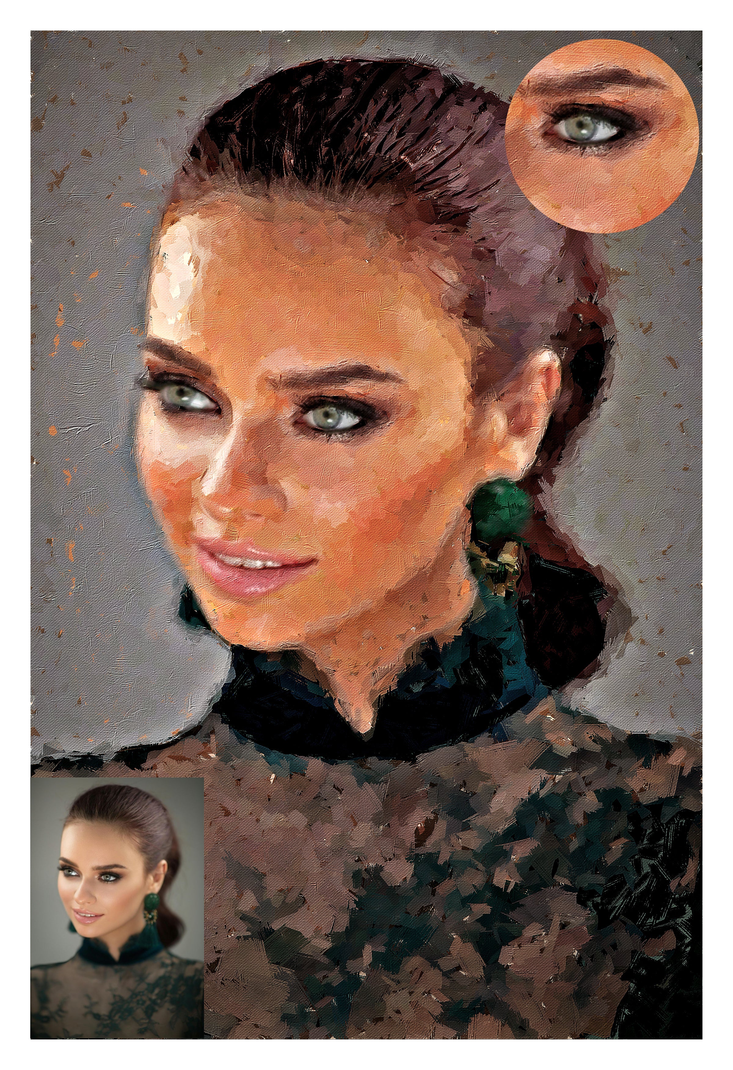 Custom Portrait Oil Painting from Photo, Personalized Solo Portrait, Artistic Profile Picture, Unique Gift