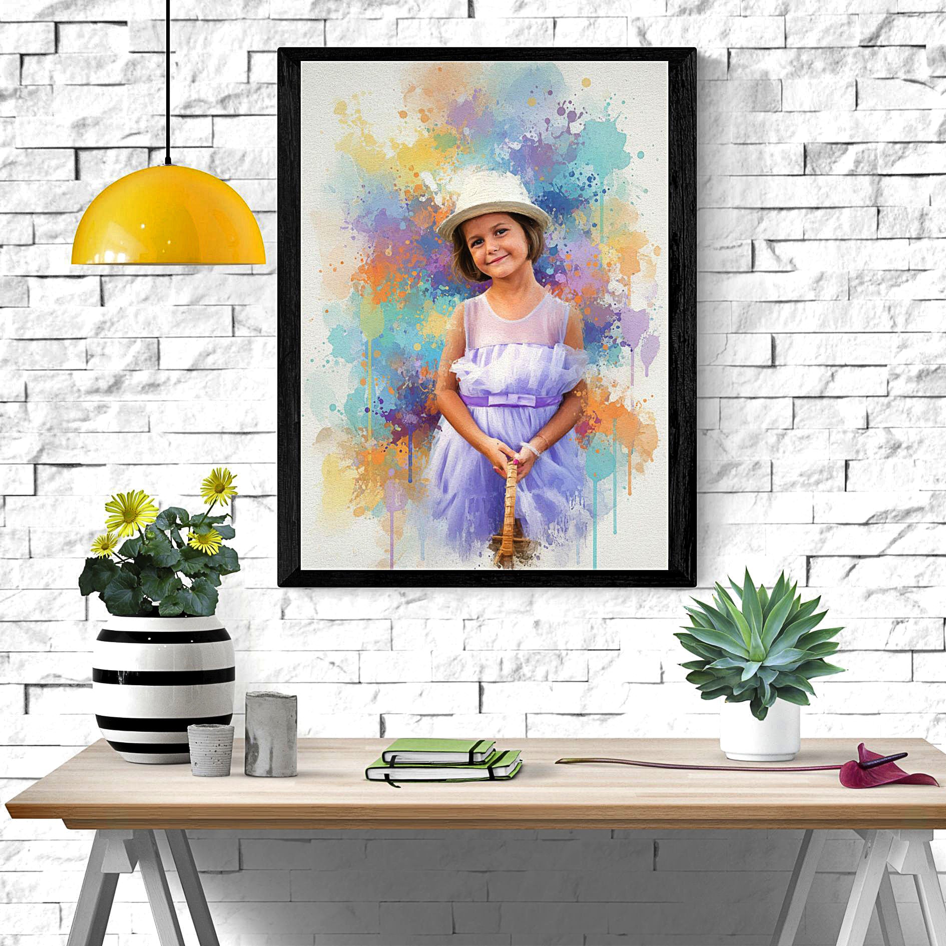 Custom Vibrant Watercolor