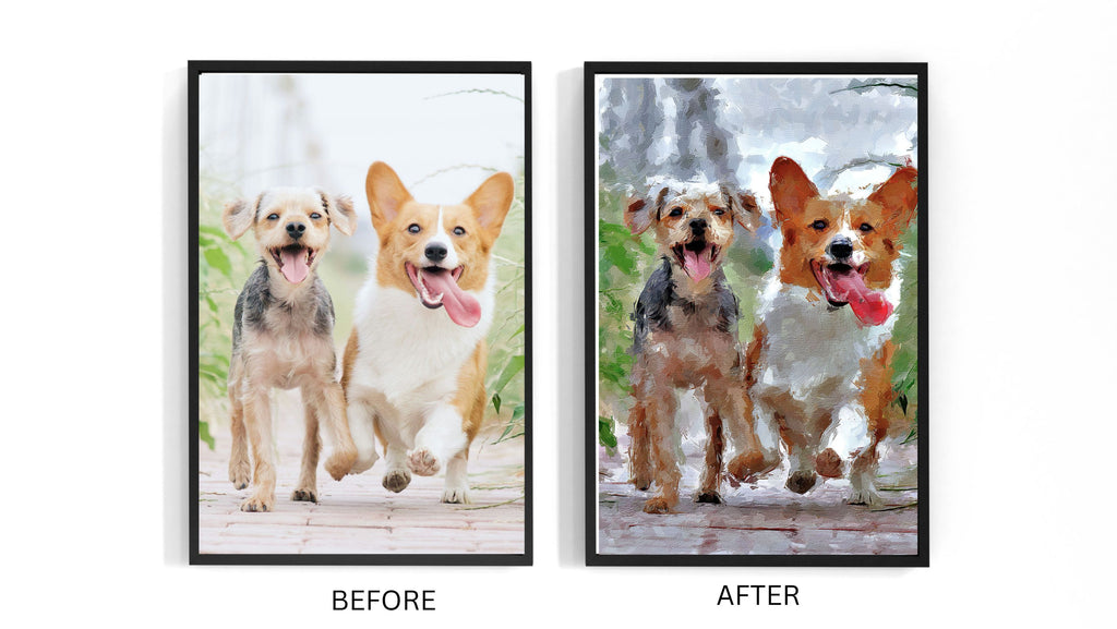 Custom Childhood Oil Painting Effect Portrait – Hand-Edited Digital Art