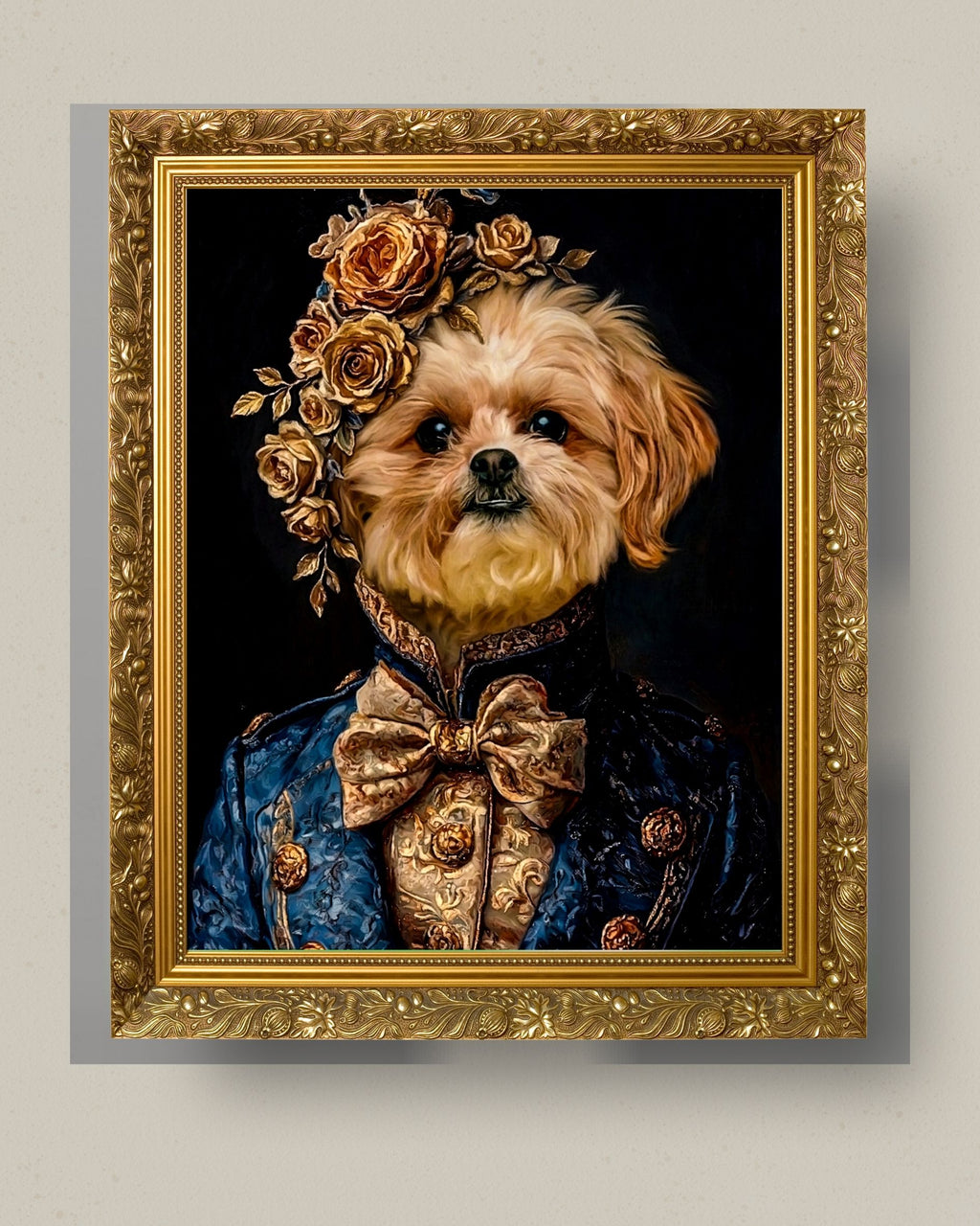 Custom Royal Pet Portrait, Renaissance Dog Painting, Pet Lovers Gift, Royal Portrait, Pet Portrait gift, Wall Art