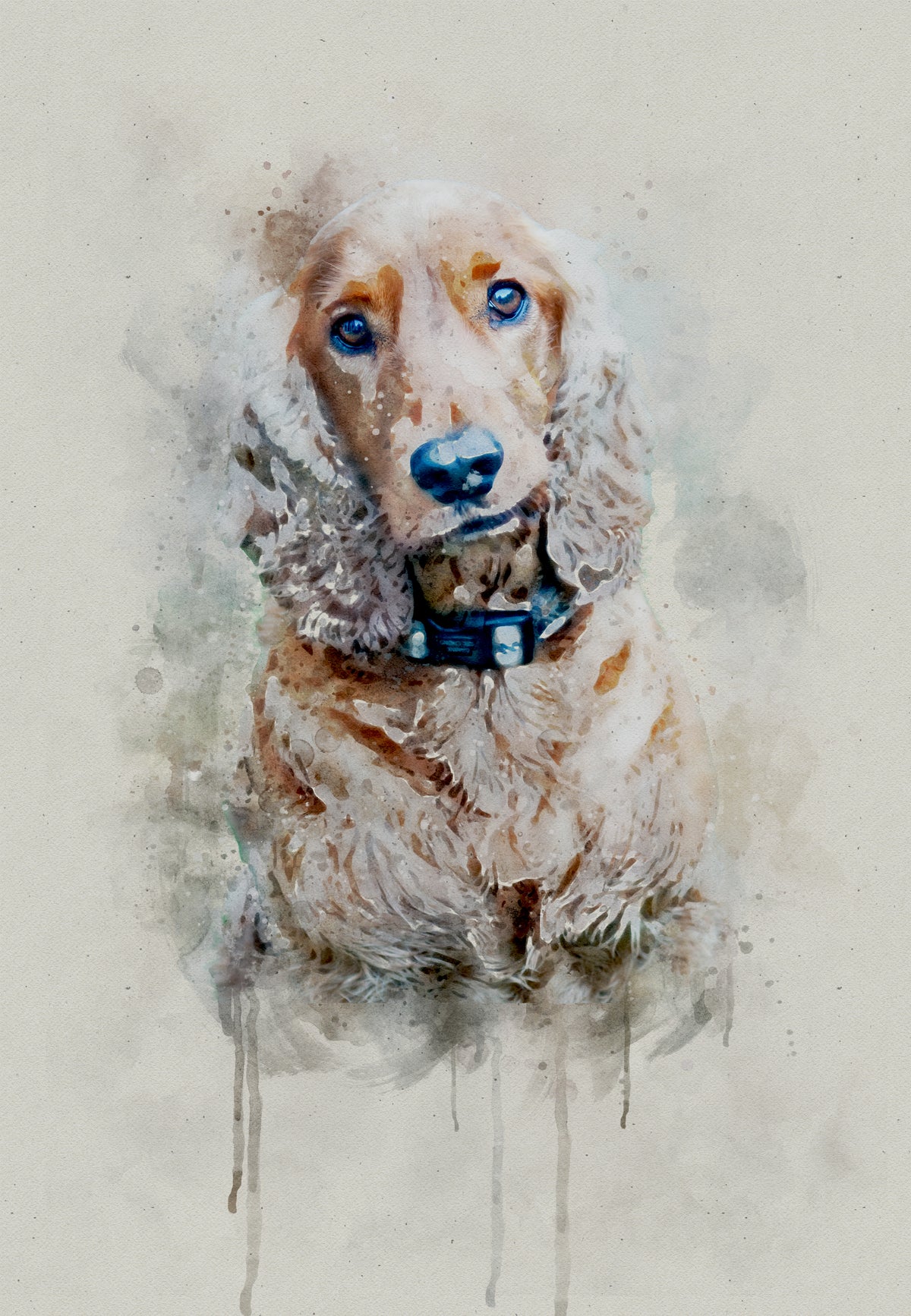 Custom Elegant Watercolor Portrait