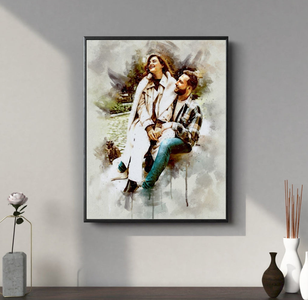 Custom Elegant Watercolor Portrait