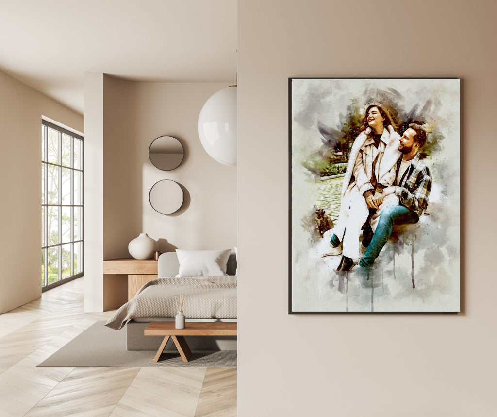 Custom Elegant Watercolor Portrait