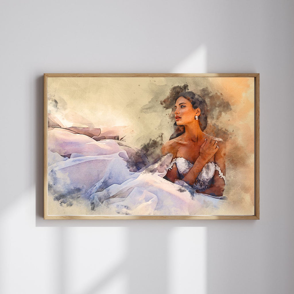 Custom Canvas Watercolor Portrait