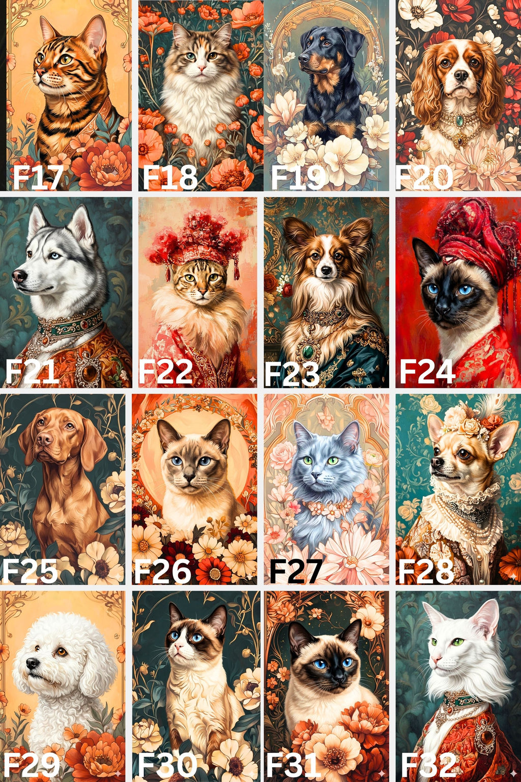Custom Royal Pet Portrait, Renaissance Dog Painting, Pet Lovers Gift, Royal Portrait, Pet Portrait gift, Wall Art