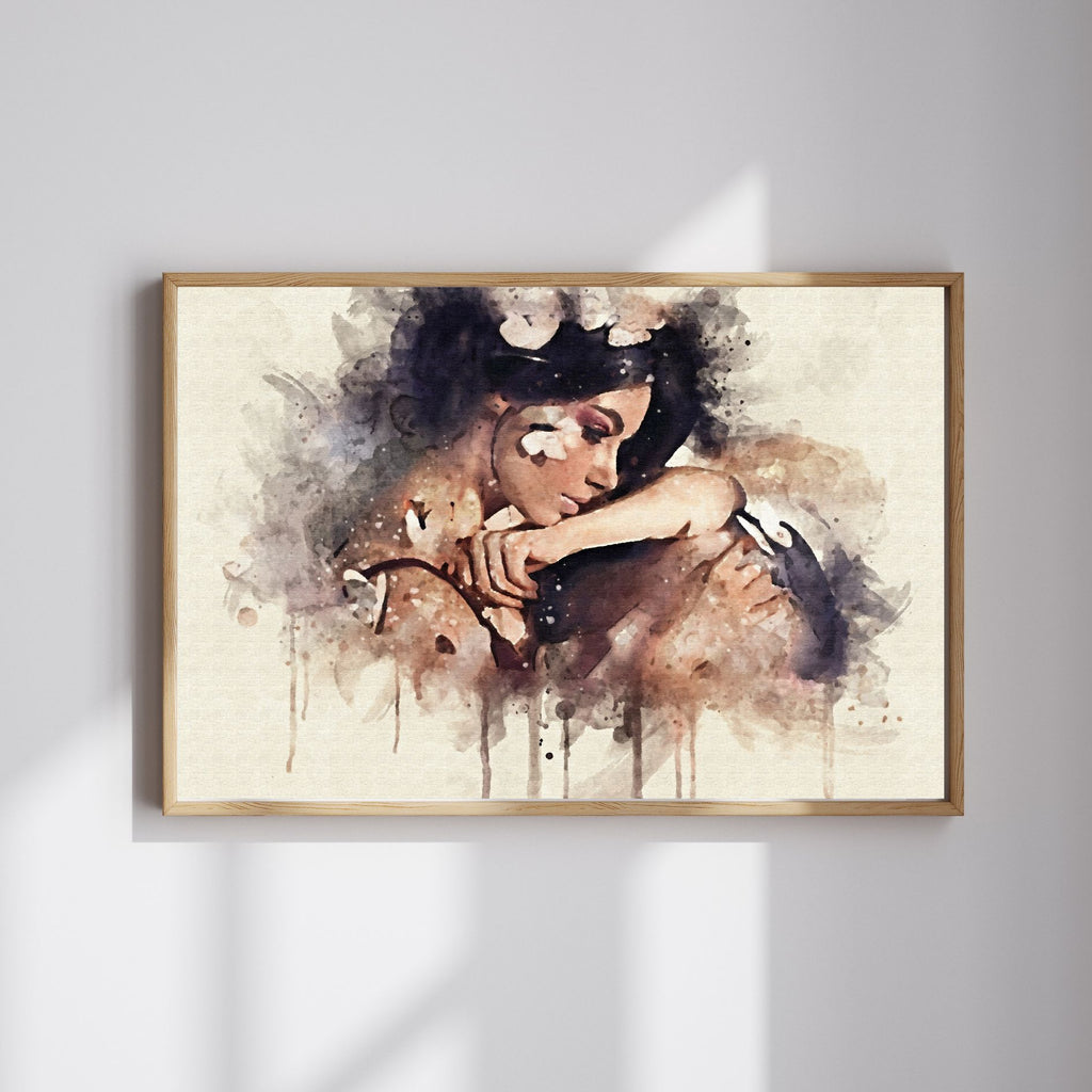 Custom Elegant Watercolor Portrait