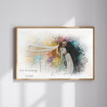 Custom Wedding Vibrant Watercolor Sketch – Hand-Edited Digital Bridal Art