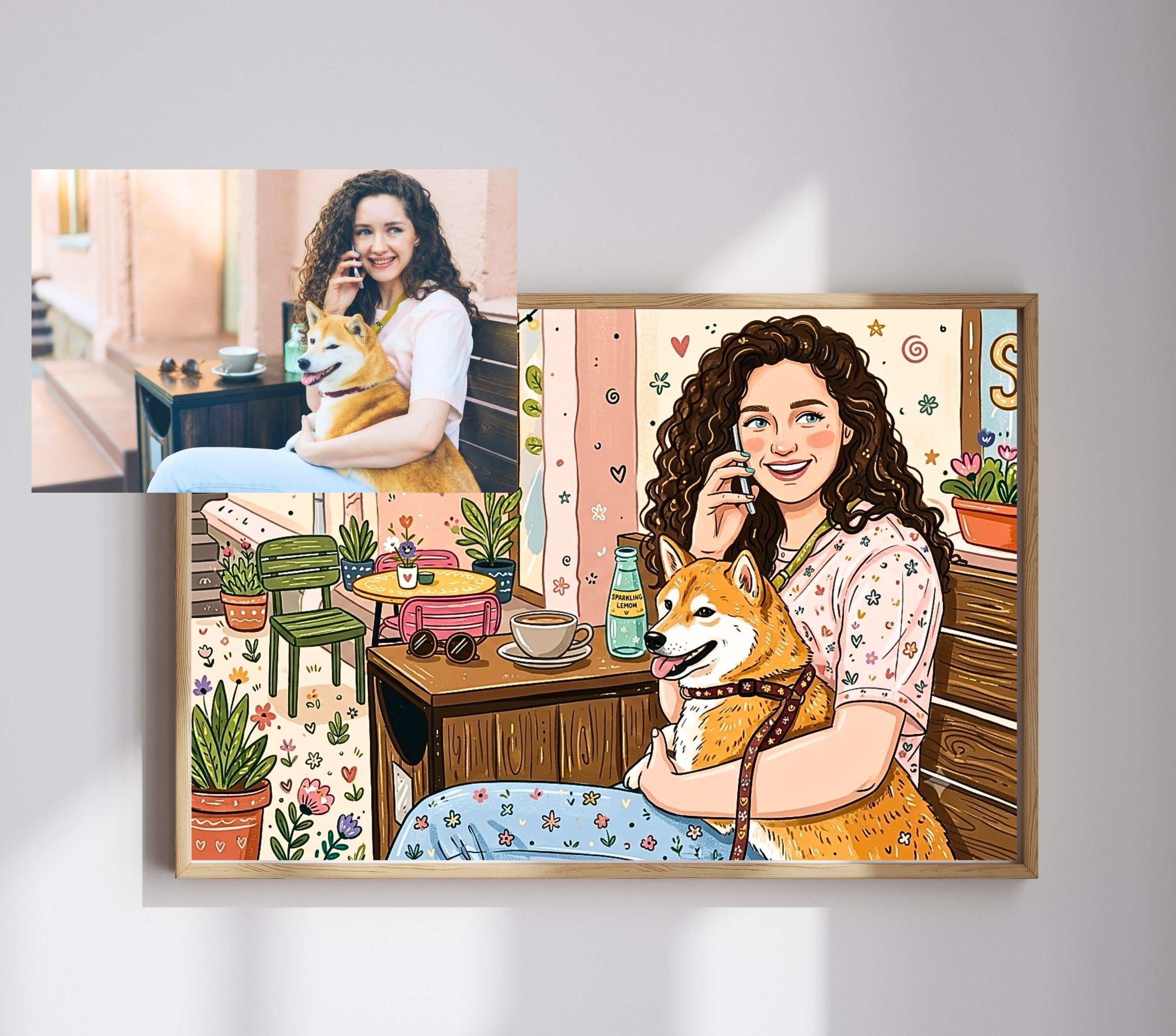 Whimsical Floral Portrait