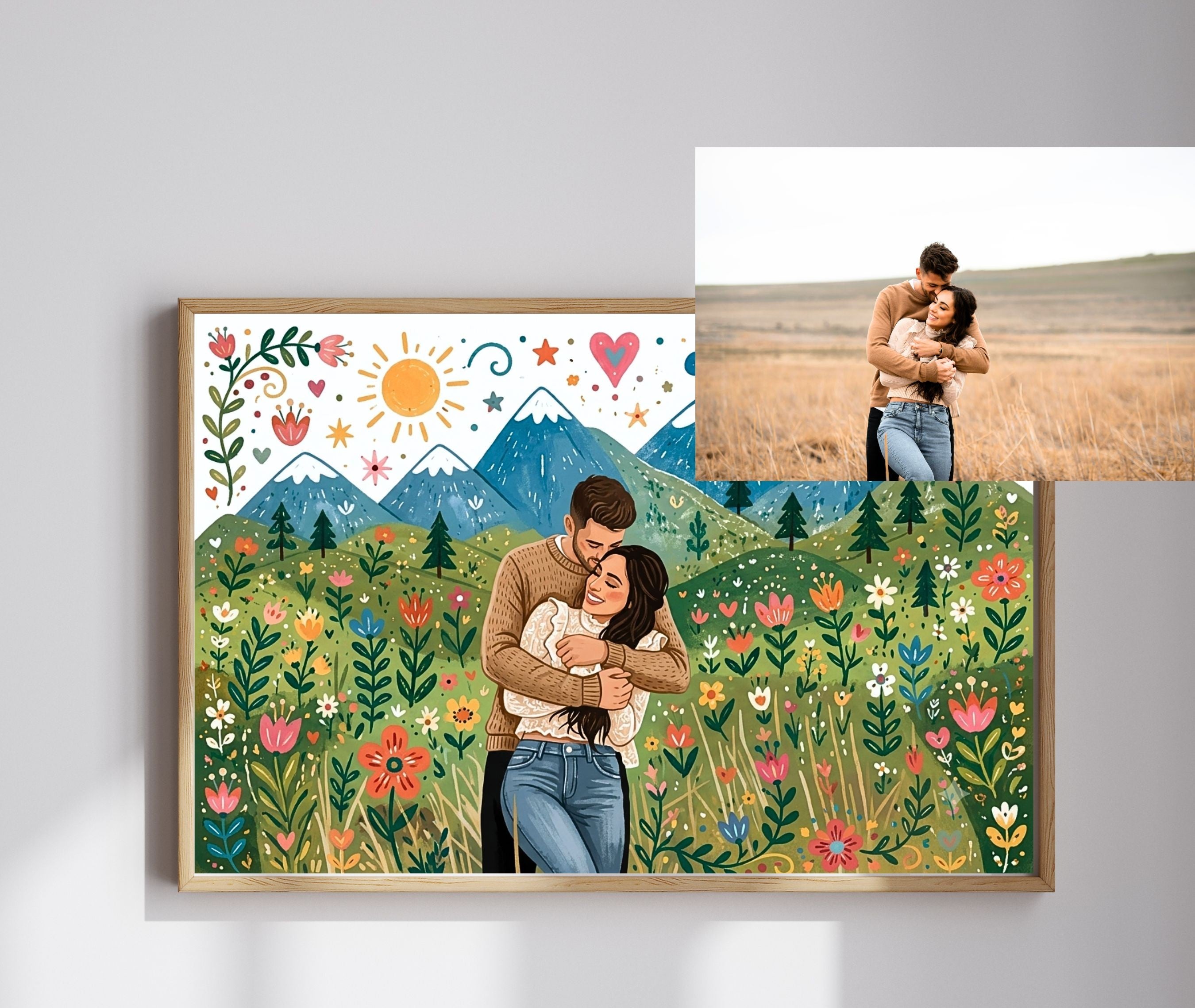 Whimsical Floral Portrait