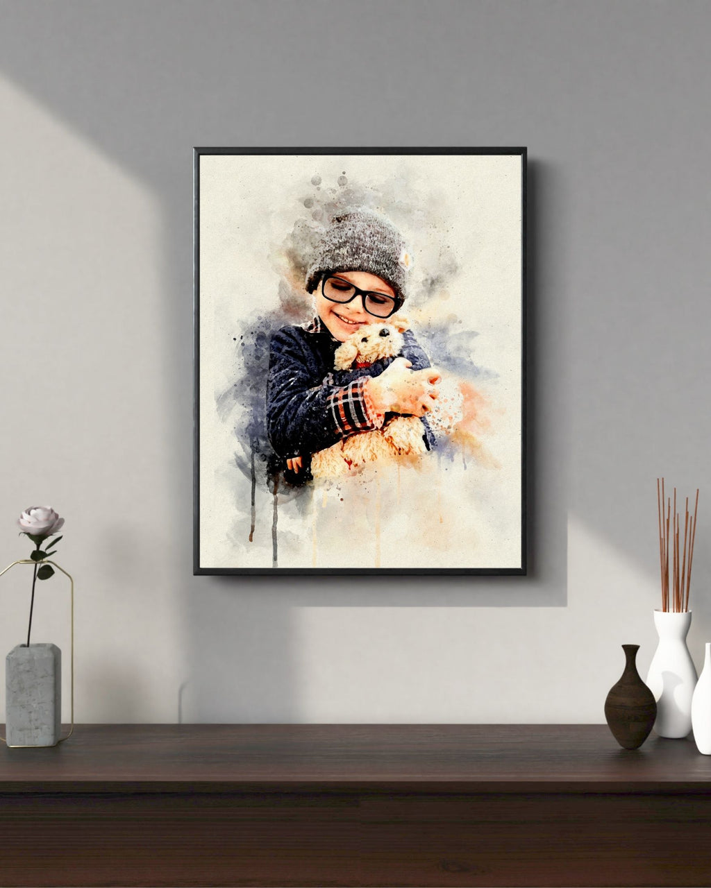 Custom Elegant Watercolor Portrait