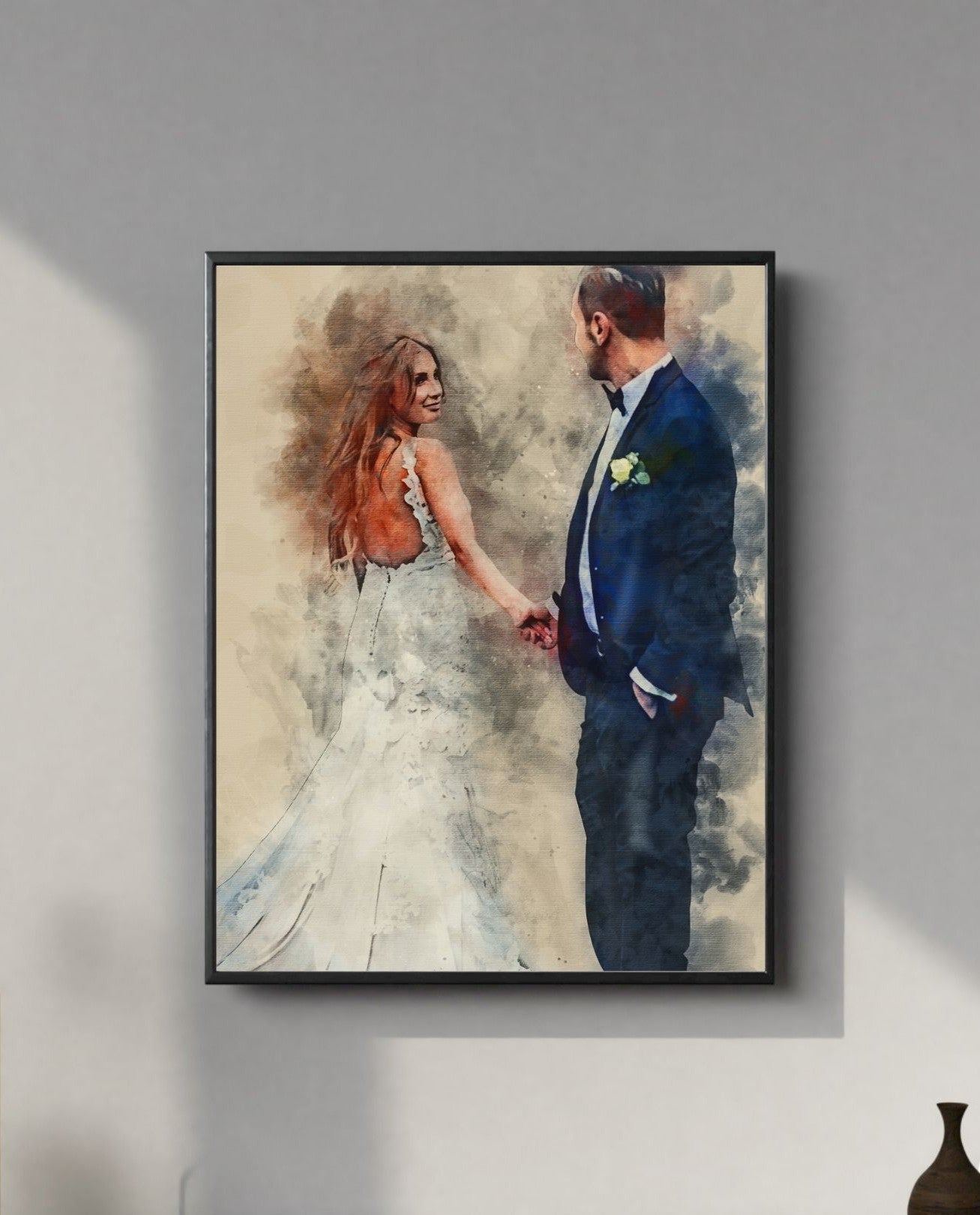 Custom Canvas Watercolor Portrait