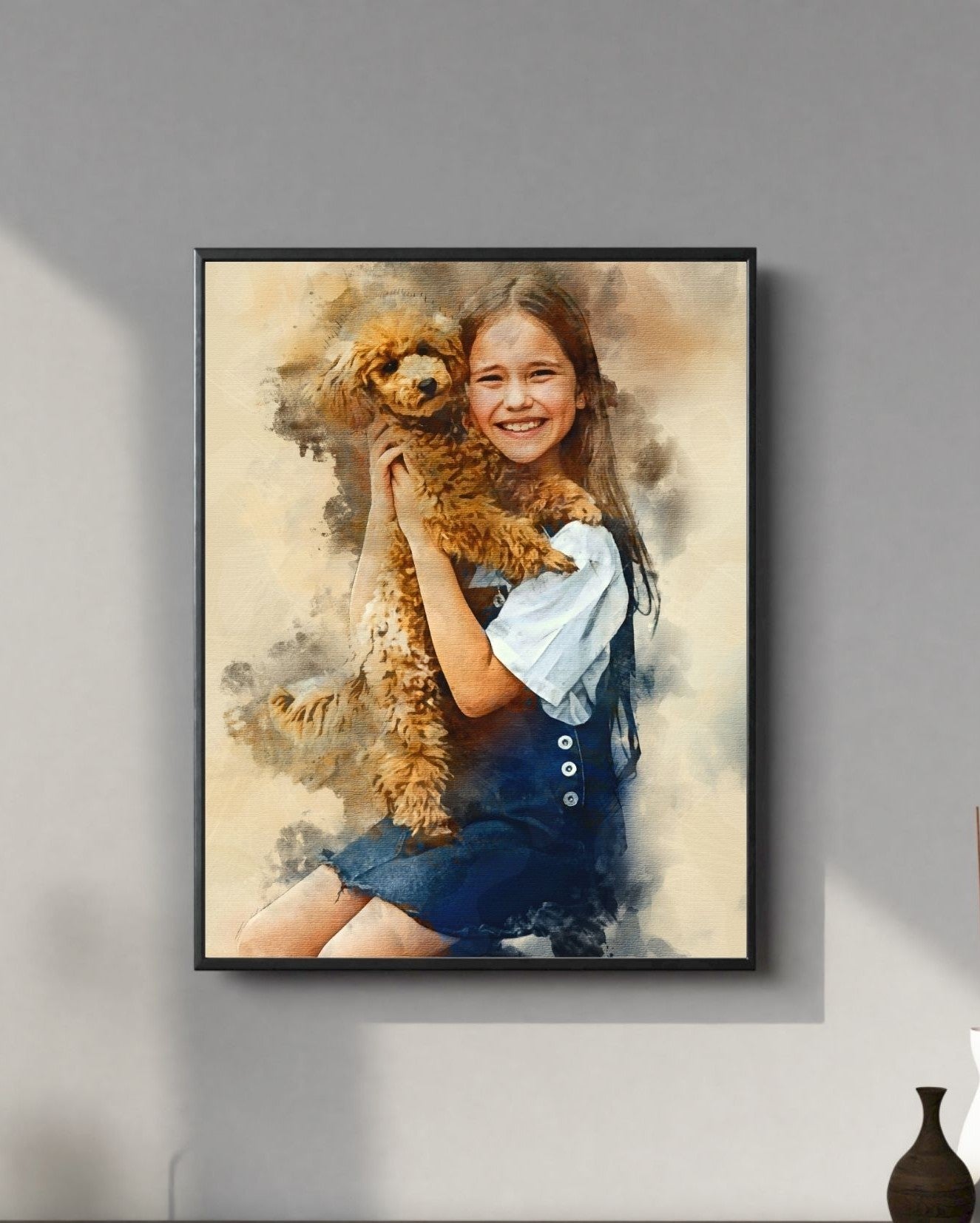 Custom Canvas Watercolor Portrait