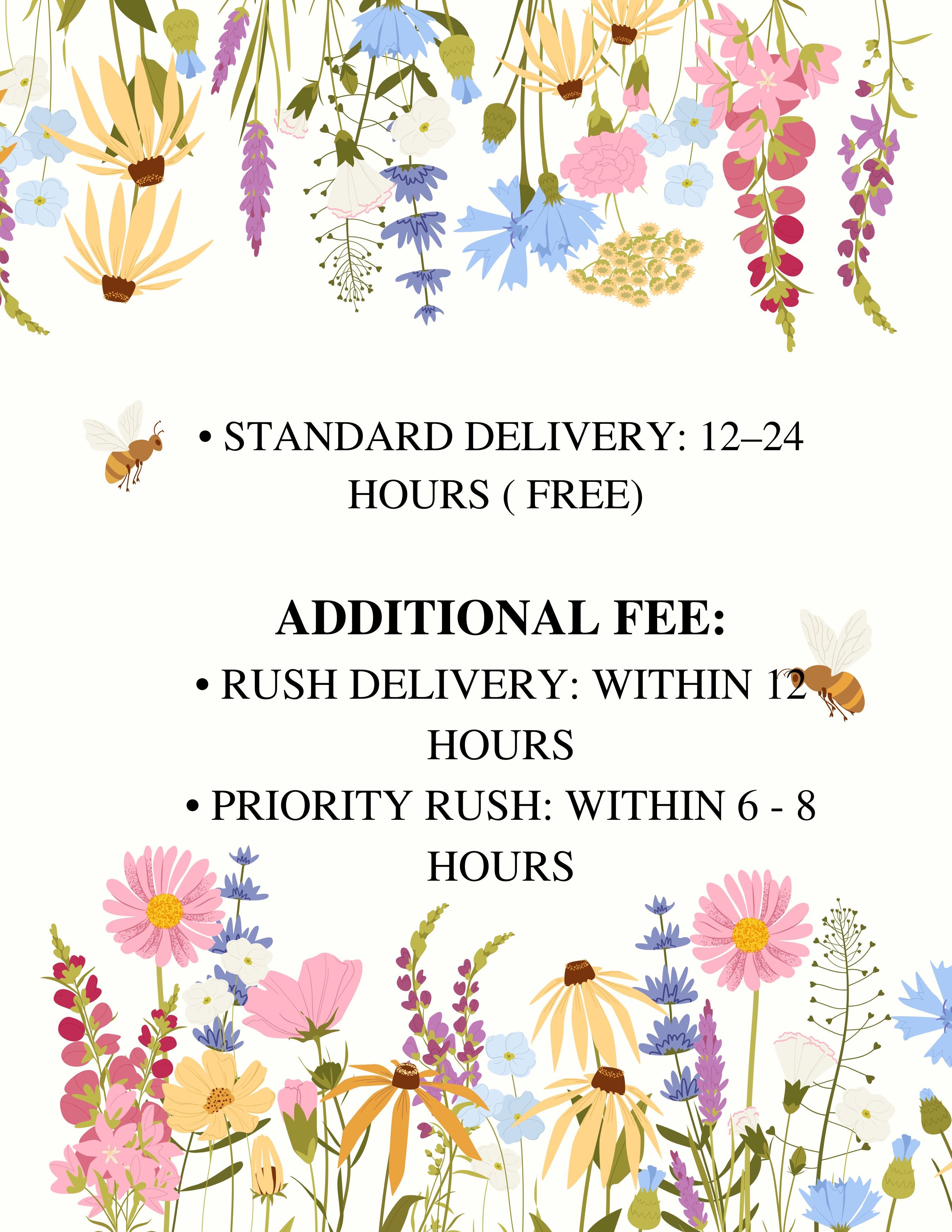 RUSH FEE - Rush PROCESSING Time 6 - 12 Hours