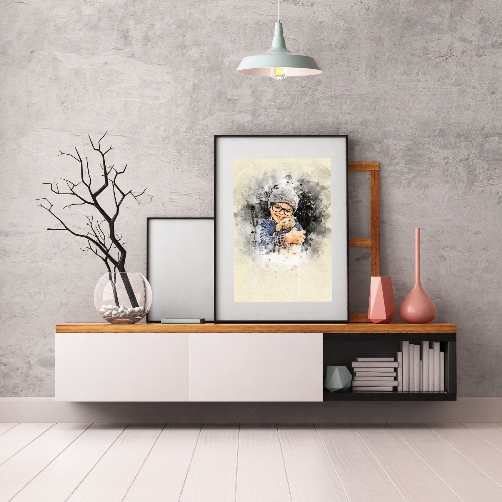 Custom Baby & Kids Watercolor Portrait – Personalized Artwork from Photo, Sweet Keepsake Gift