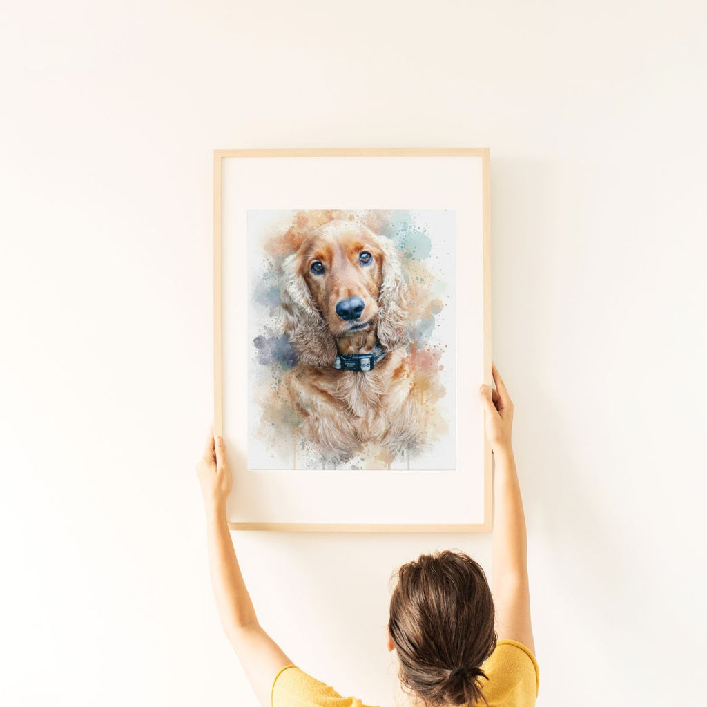 Custom Canvas Watercolor Portrait