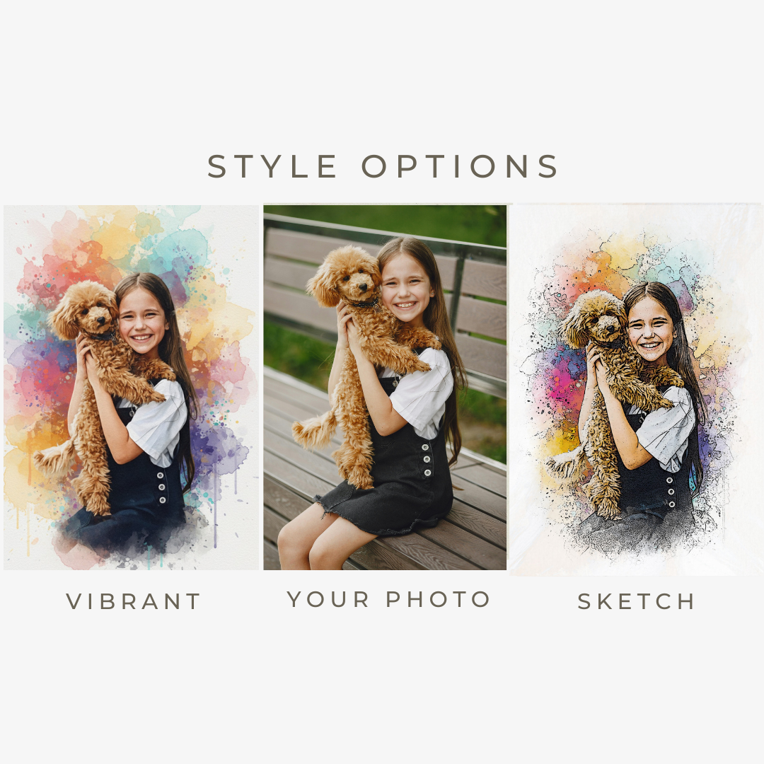 Custom Home Vibrant Watercolor Sketch - Unique Homeowner Gift