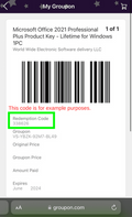Groupon Redeem