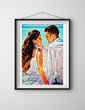 Custom Couple Oil Painting from Photo, Romantic Portrait, Personalized Anniversary Gift