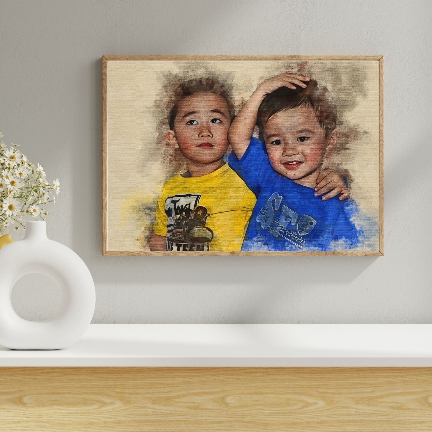 Custom Canvas Watercolor Portrait