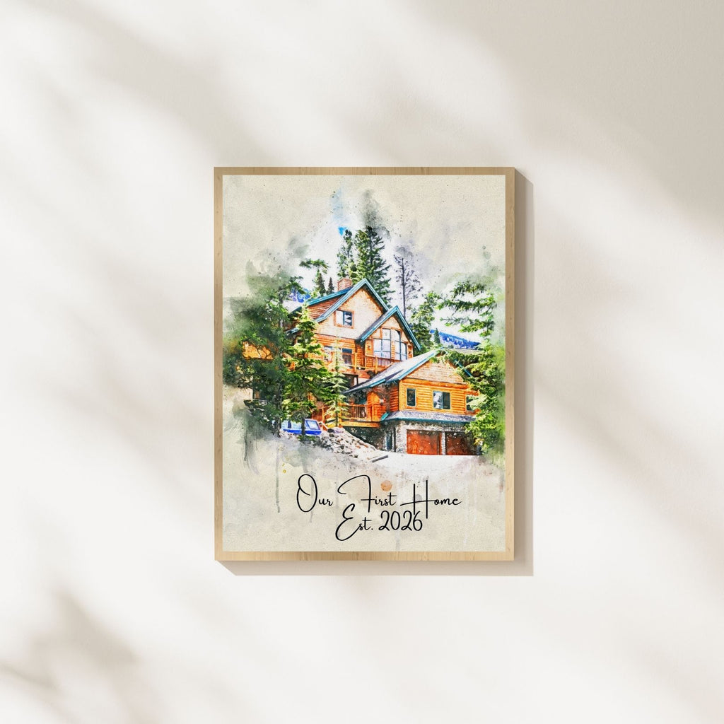 Custom Elegant Watercolor Portrait
