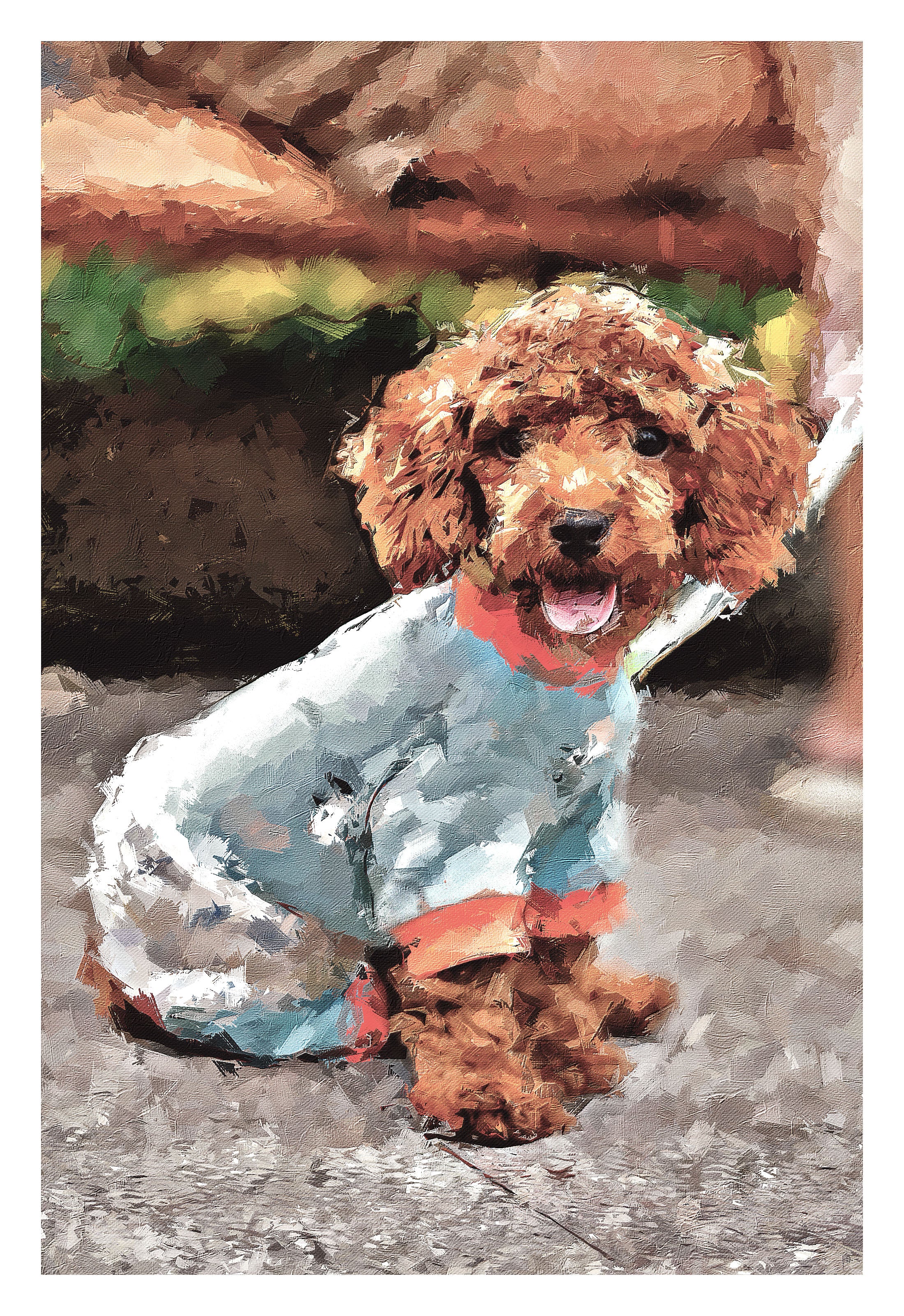 Custom Pet Oil Painting from Photo, Personalized Dog or Cat Portrait, Pet Memorial Gift, Pet Lover Gift