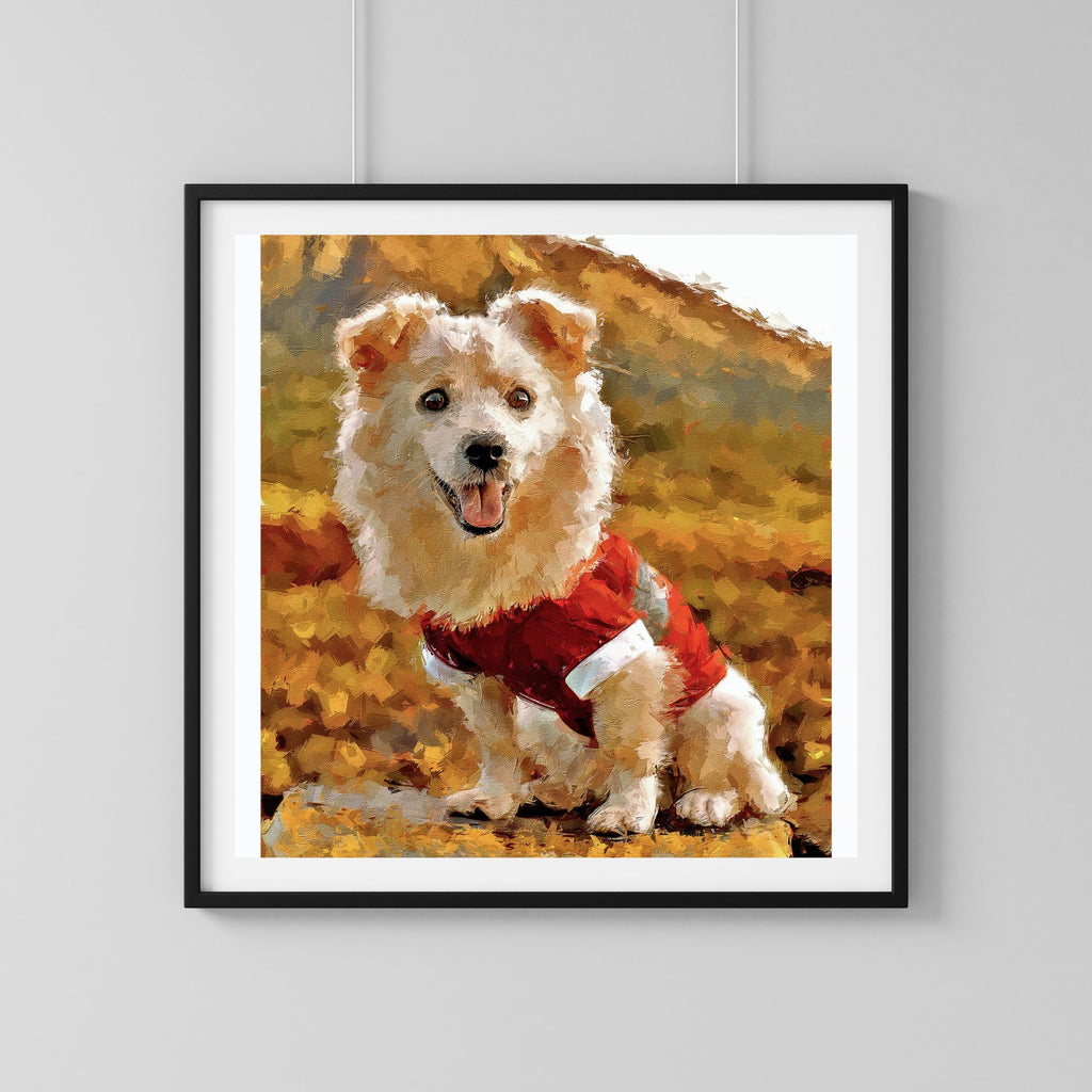 Custom Pet Oil Painting from Photo, Personalized Dog or Cat Portrait, Pet Memorial Gift, Pet Lover Gift
